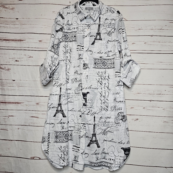 Habitat Dresses & Skirts - Habitat Paris Print Shirtdress